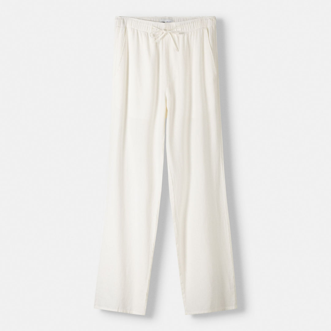 Moudda BERSHKA - Pantalon Large Jogger Lin et Viscose - Tunisie 1