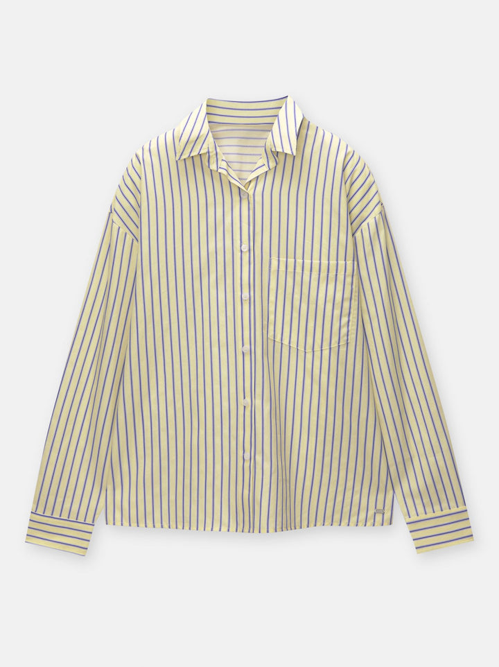 Moudda PULL & BEAR - Chemise Pacific Rayures Jaunes - Tunisie 1