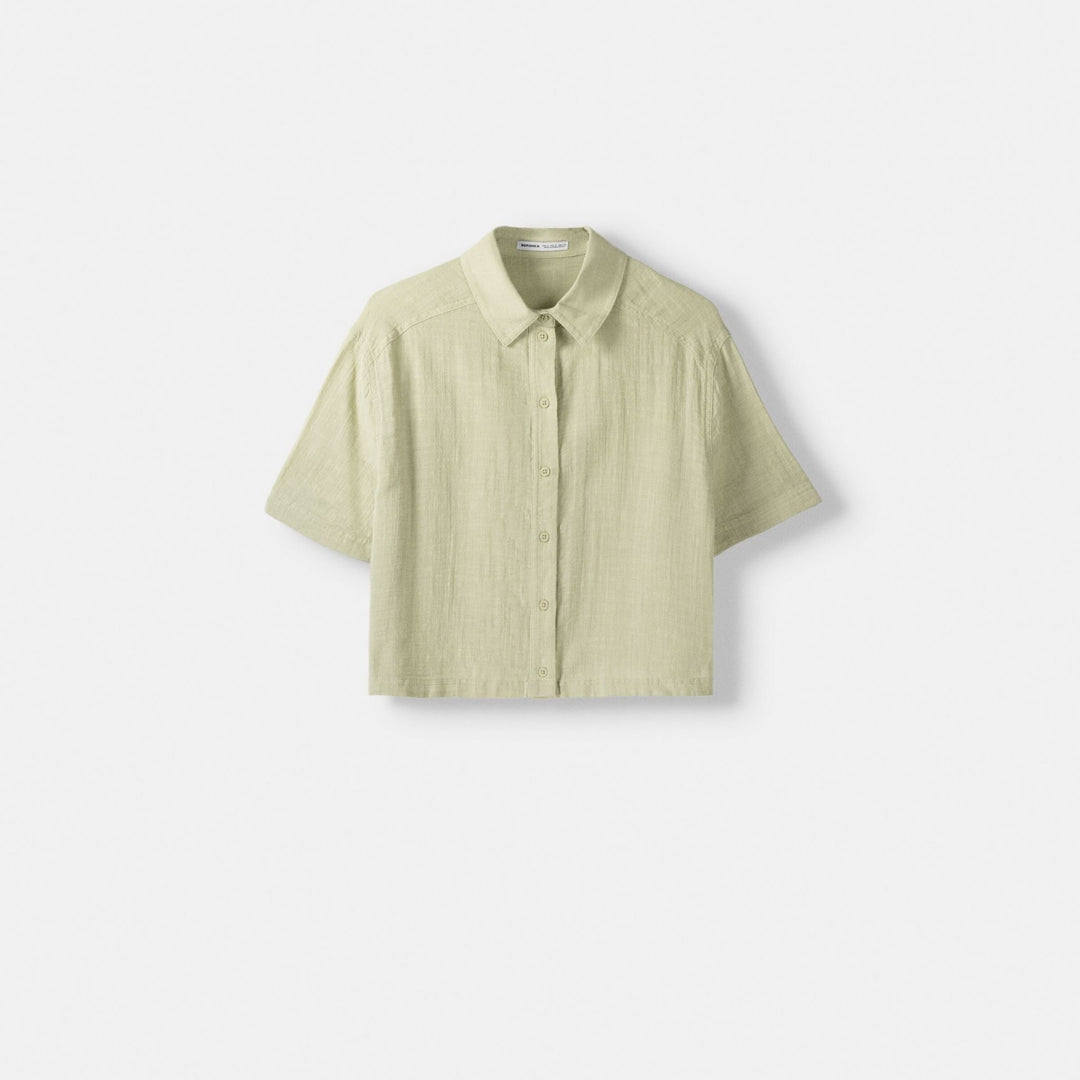 Moudda BERSHKA - Chemise manches courtes structure rustique - Tunisie 1