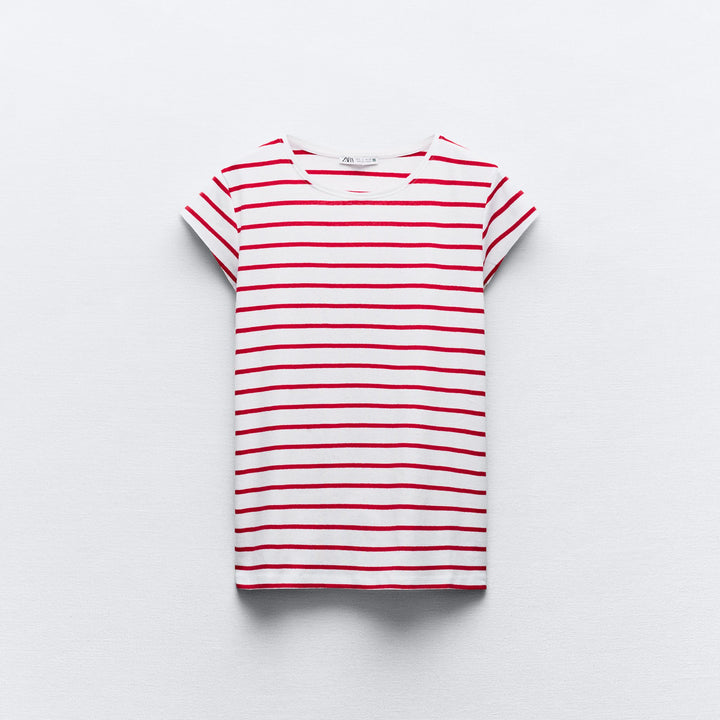 Moudda ZARA - T-shirt Côtelé en Coton Léger - Tunisie 2