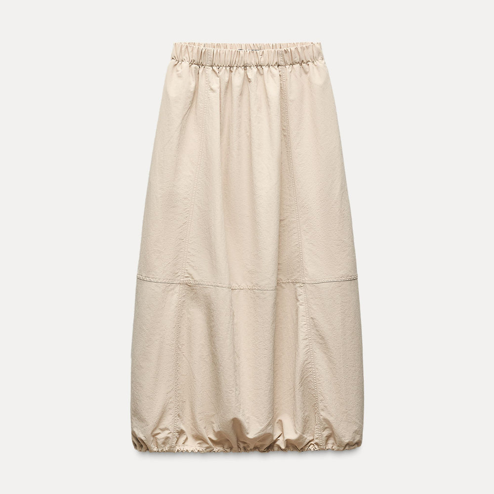 Moudda ZARA - Jupe mi-longue ballon nylon stoppeur taille élastique - Tunisie 2
