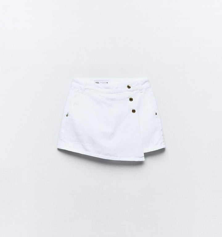 Moudda ZARA - Short-jupe en jean triple bouton - Tunisie 3