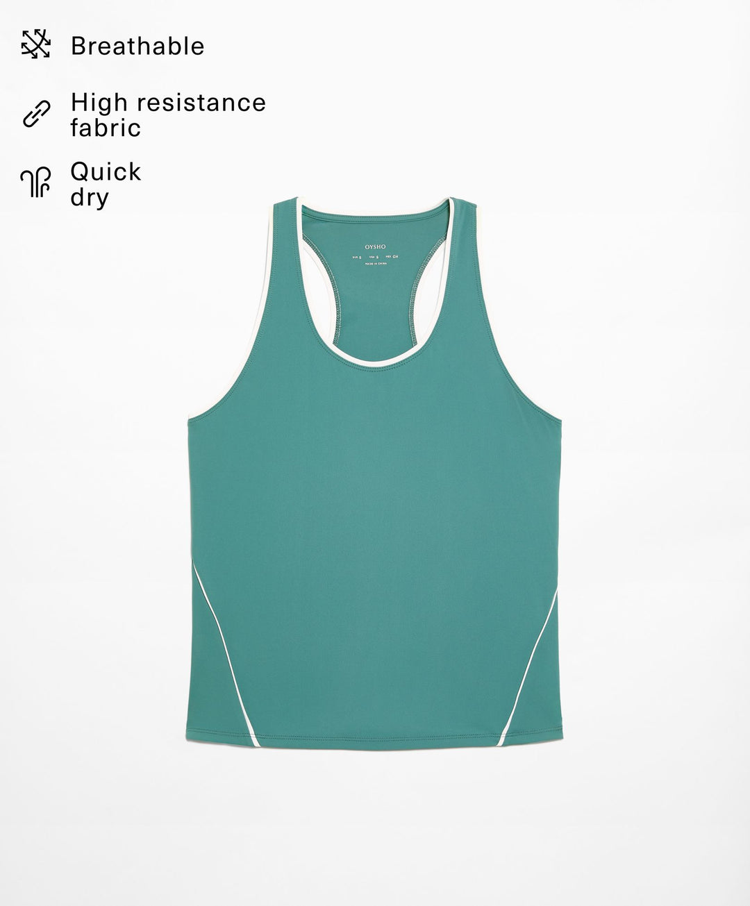 Moudda Oysho - T-Shirt Technique Padel avec Passepoil - Tunisie 1