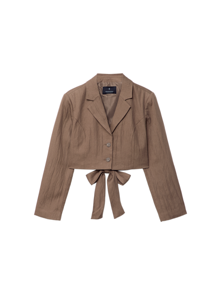 Moudda STRADIVARIUS - Blazer Crop avec Nœud - Tunisie 4