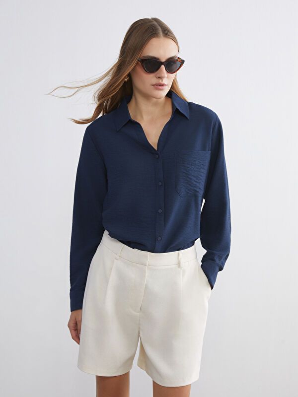 Moudda LC Waikiki - Chemise manches longues en tissu pour Femme - Tunisie 1