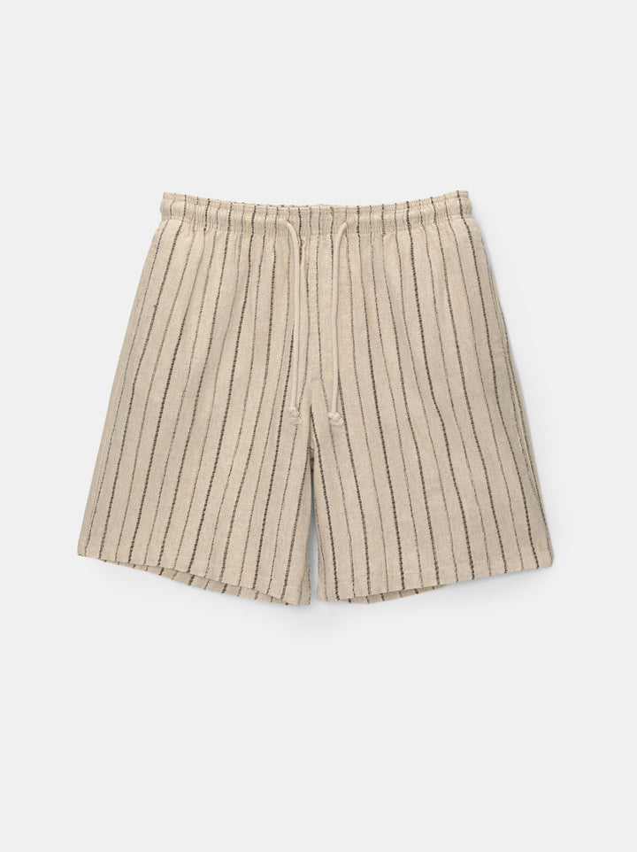 Moudda PULL & BEAR - Bermuda Lin Rustique Structure Rayures - Tunisie 1