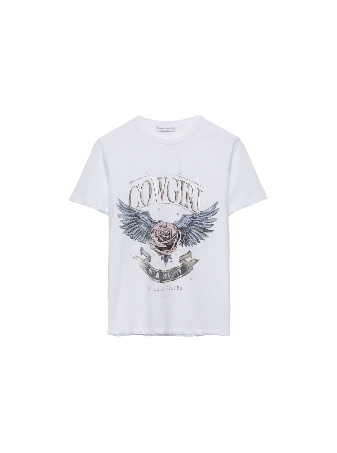 Moudda STRADIVARIUS - T-Shirt Manches courtes Graphique Foil - Tunisie 2