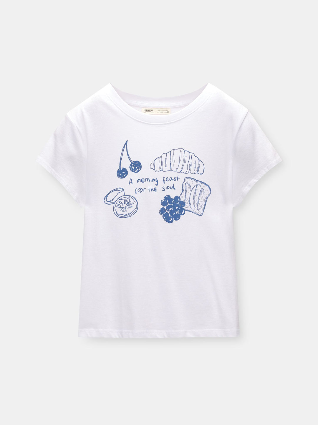 Moudda PULL & BEAR - Body Graphique Illustration Ligne Nourriture - Tunisie 1