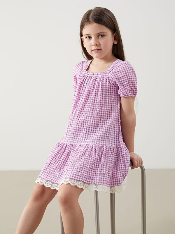 Moudda LC Waikiki - Robe manches courtes en tissu pour Fille - Tunisie 6