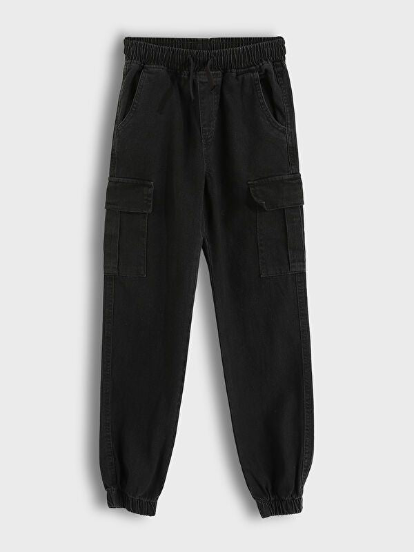 Moudda LC Waikiki - Pantalon tissé en denim Garçon Rodéo noir - Tunisie 1