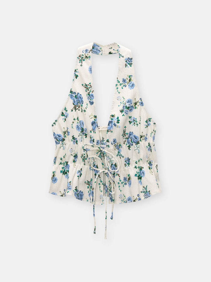 Moudda PULL & BEAR - Body Top Nœuds Bambula Fleurs - Tunisie 1
