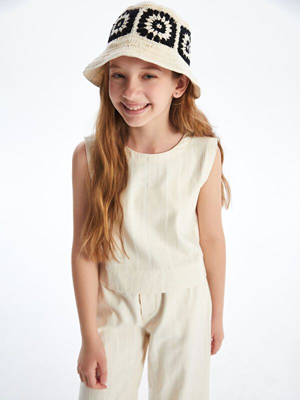 Moudda LC Waikiki - Chemisier (blouse) manches courtes en tissu pour Fille - Tunisie 1