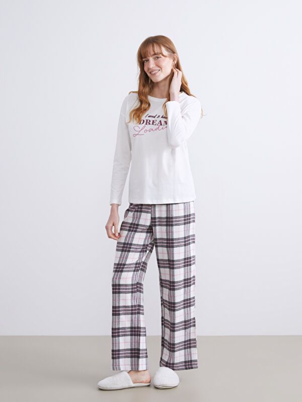 Moudda LC Waikiki - Pyjama tissé bas simple pour Femmes - Tunisie 1