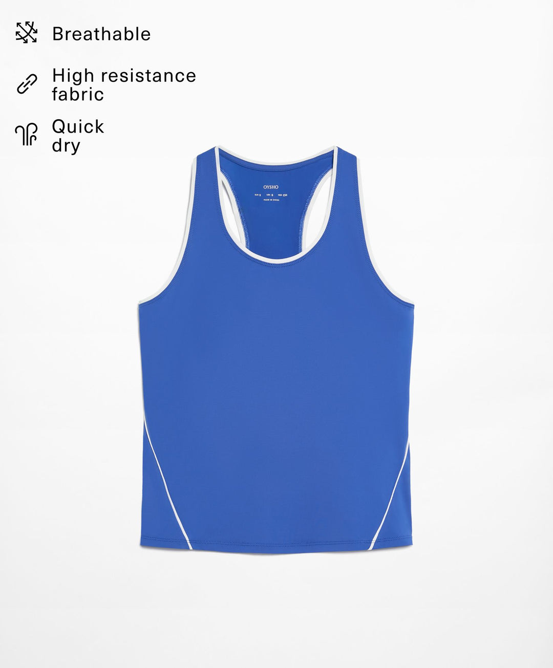 Moudda Oysho - T-Shirt Technique Padel avec Passepoil - Tunisie 1