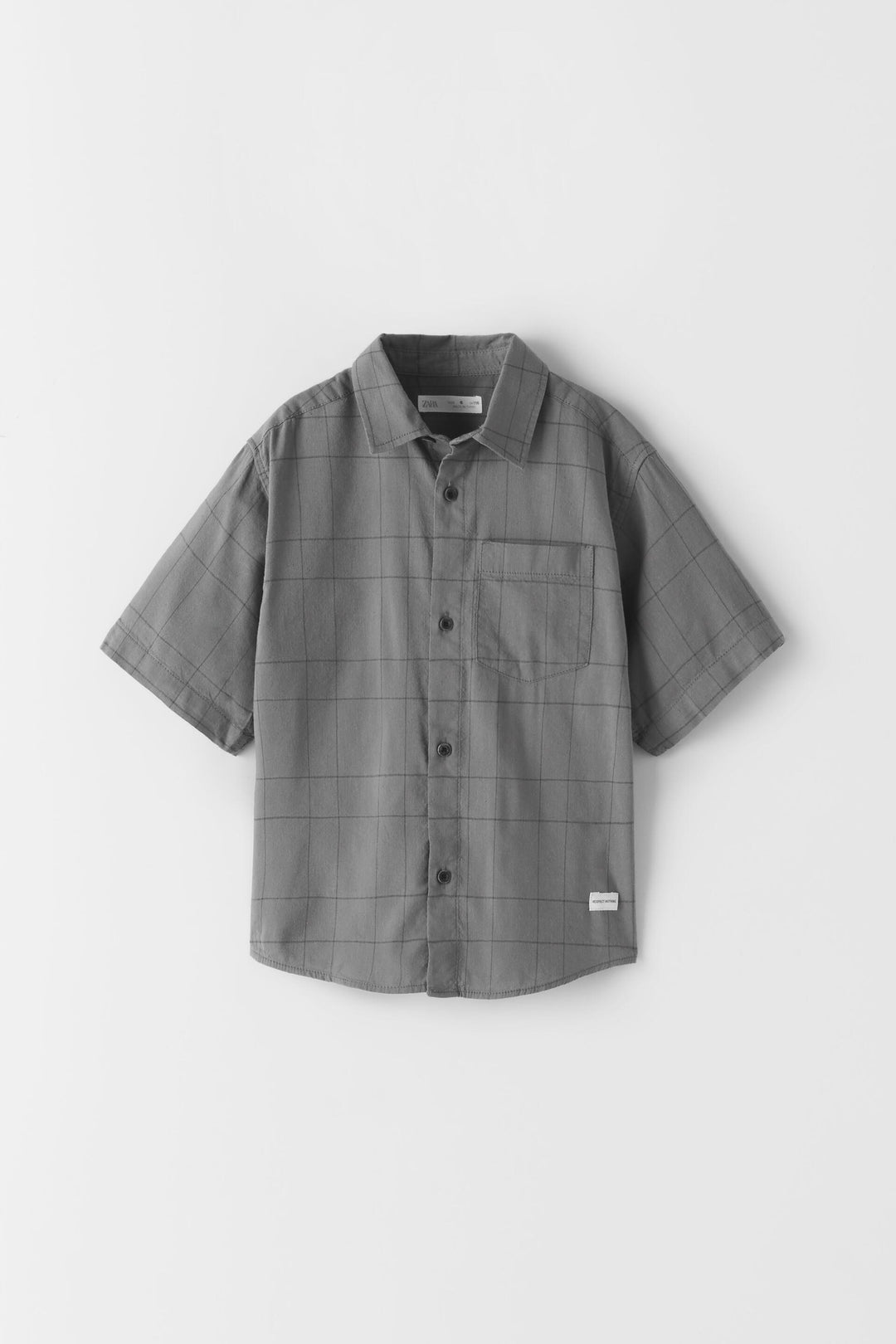 Chemise Carreaux Fenêtre Manches Courtes