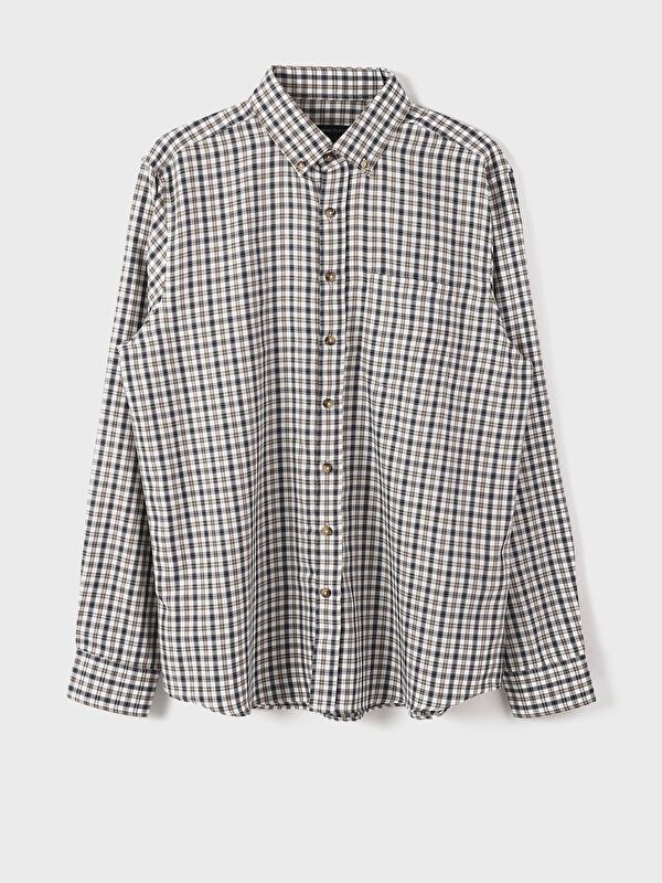 Moudda LC Waikiki - Chemise à carreaux manches longues en tissu pour Homme - Tunisie 8