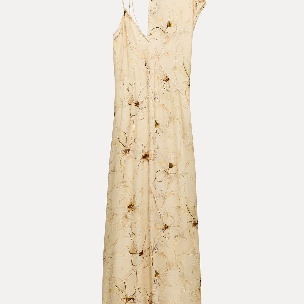 Moudda ZARA - Robe Midi Style Lingerie Asymétrique Imprimée - Tunisie 2