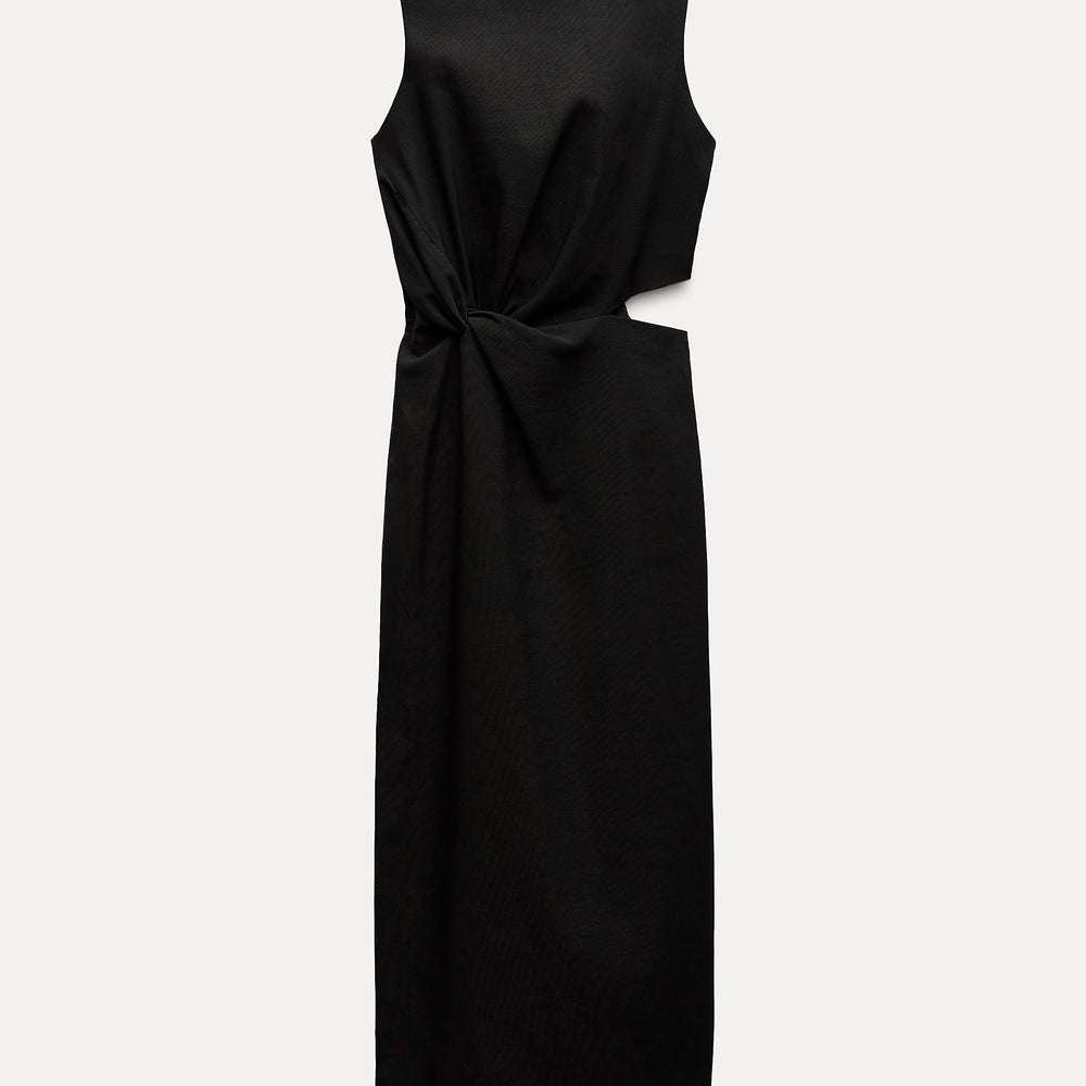 Moudda ZARA - Robe mi-longue élastique découpe - Tunisie 2