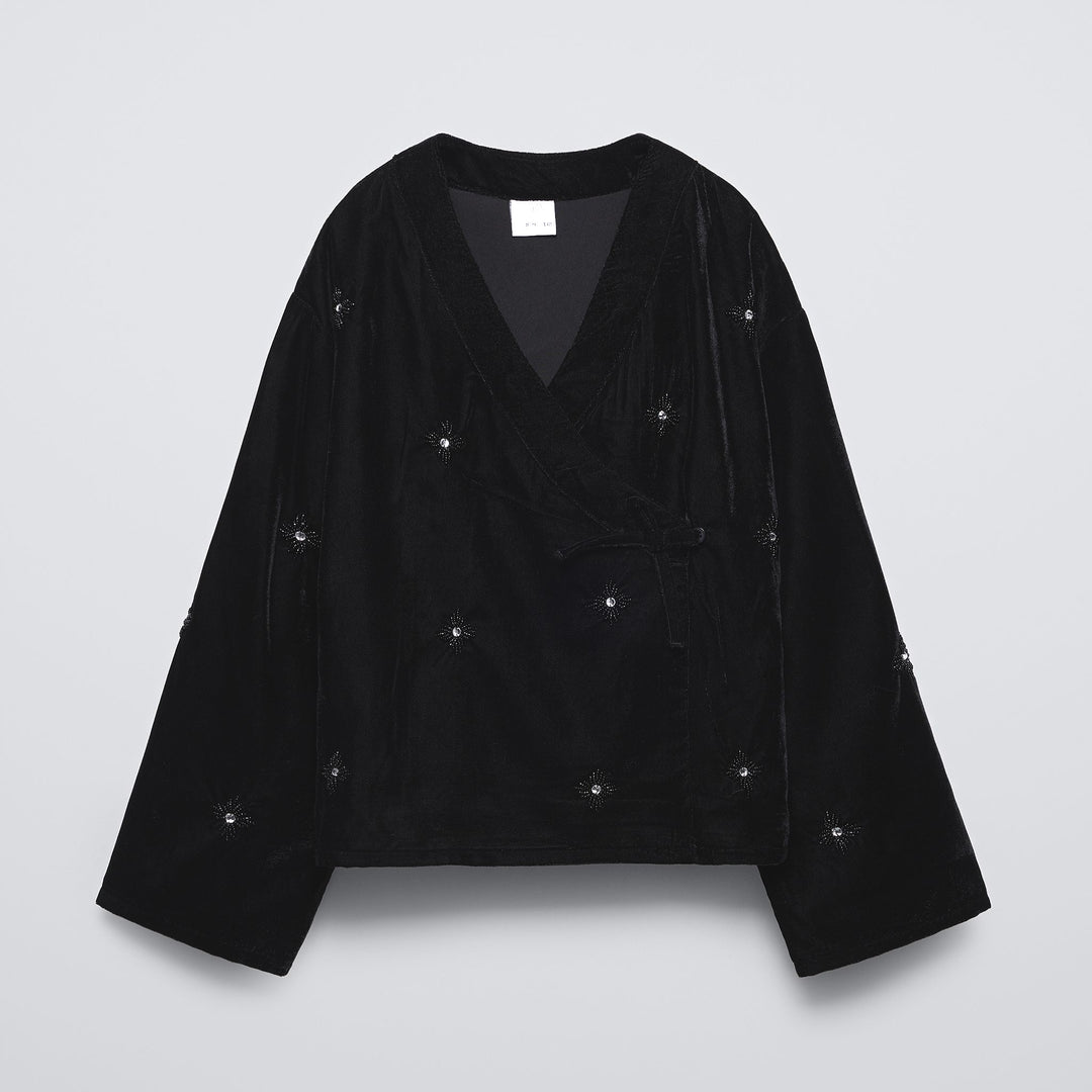 Moudda ZARA - Kimono fille en velours, broderie perles - Tunisie 2