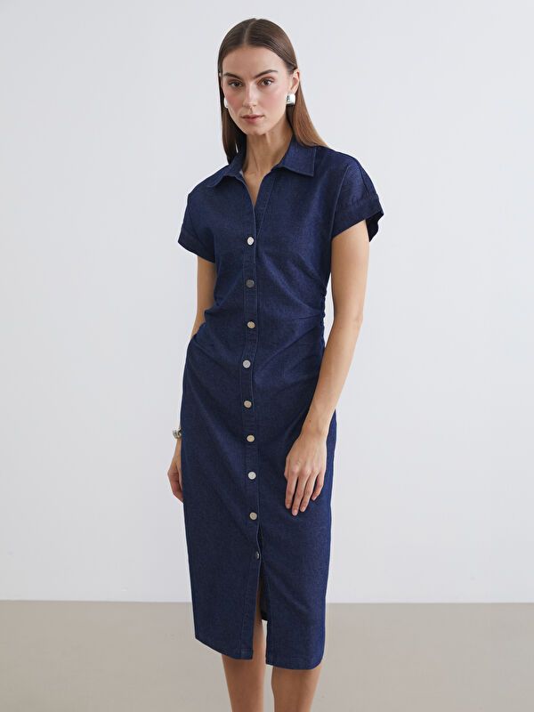 Moudda LC Waikiki - Robe en denim manches courtes - Tunisie 1
