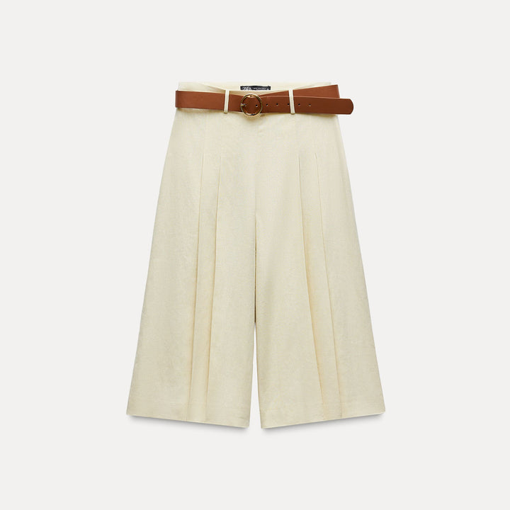 Moudda ZARA - Short à ceinture similicuir boucle dorée Costa Rica - Tunisie 1