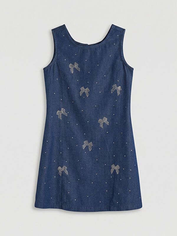 Moudda LC Waikiki - Robe manches courtes en jean pour Fille - Tunisie 1