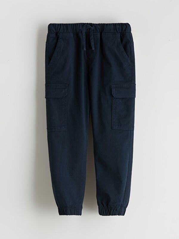 Moudda LC Waikiki - Pantalon tissé épais basique Garçon Bleu marine foncé - Tunisie 1