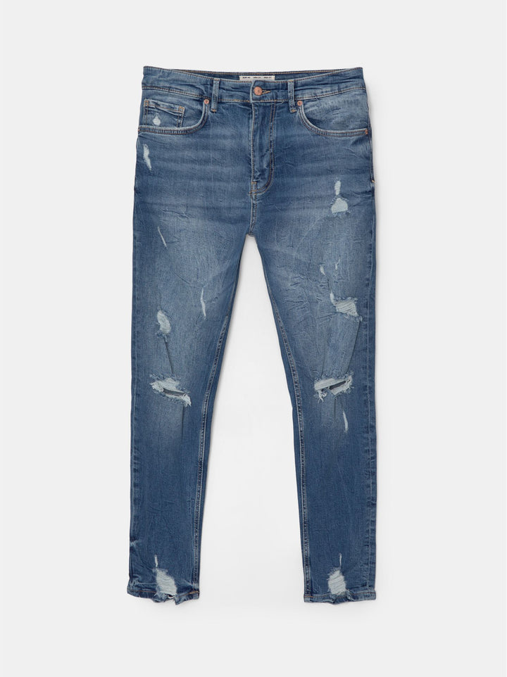 Moudda PULL & BEAR - Pantalon Denim Skinny Déchiré TK IN - Tunisie 3