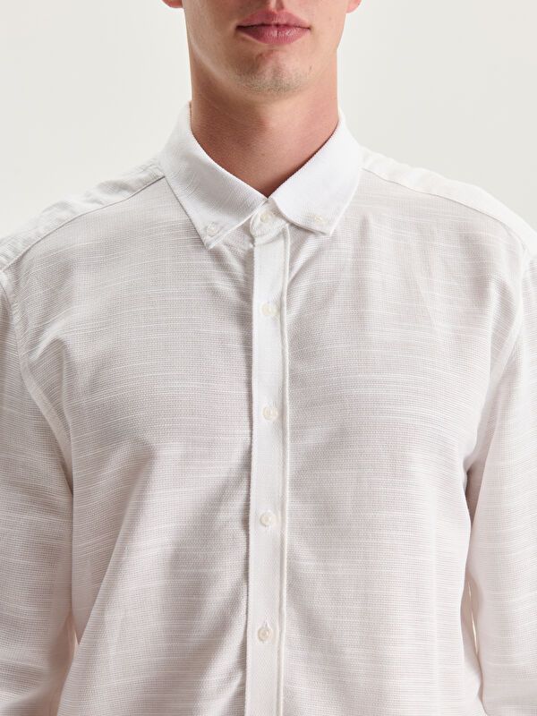 Moudda LC Waikiki - Chemise tissée à manches longues pour Hommes - Tunisie 3