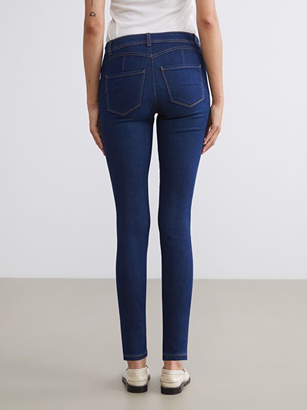 Moudda LC Waikiki - Pantalon jean tissé basique Femme Rodéo noir - Tunisie 4