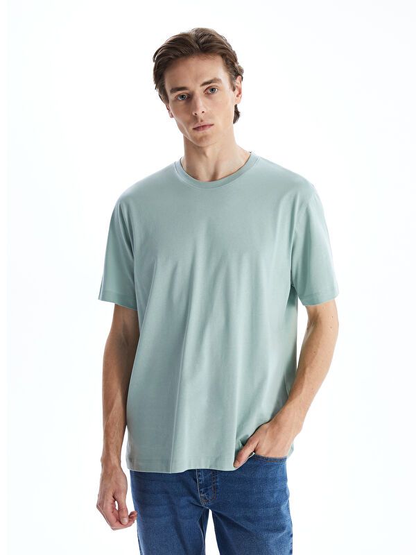 Moudda LC Waikiki - T-shirt basique col rond manches courtes en jersey - Tunisie 1