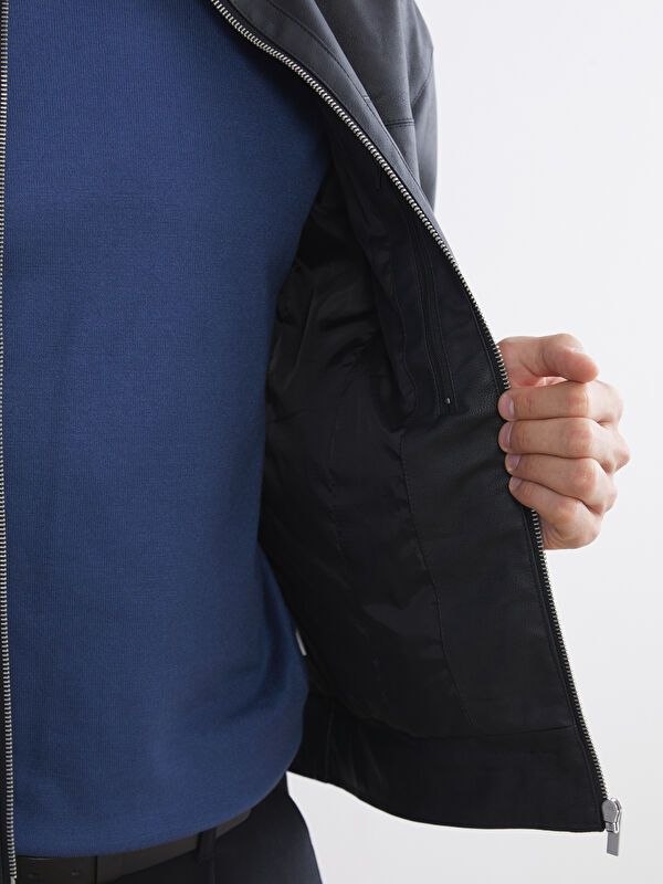 Moudda LC Waikiki - Manteau d'hiver en similicuir pour Homme - Tunisie 4