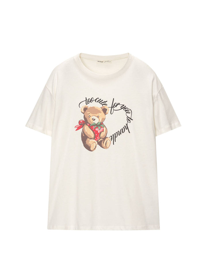 Moudda PULL & BEAR - Body Graphique Ours et Textes - Tunisie 5