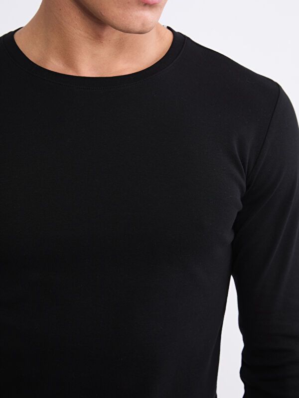 Moudda LC Waikiki - T-shirt basique manches longues en jersey pour Homme - Tunisie 3