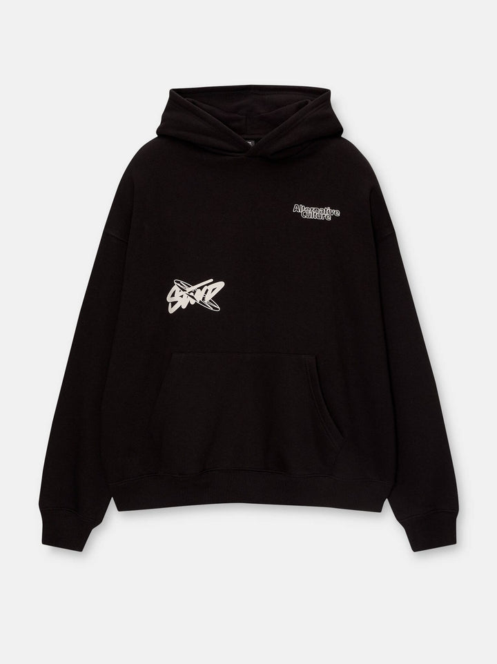 Moudda PULL & BEAR - Sweat à Capuche Updated Studio 01 Noir Lavé - Tunisie 7