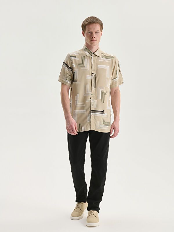 Moudda LC Waikiki - Chemise manches courtes en tissu pour Homme - Tunisie 2