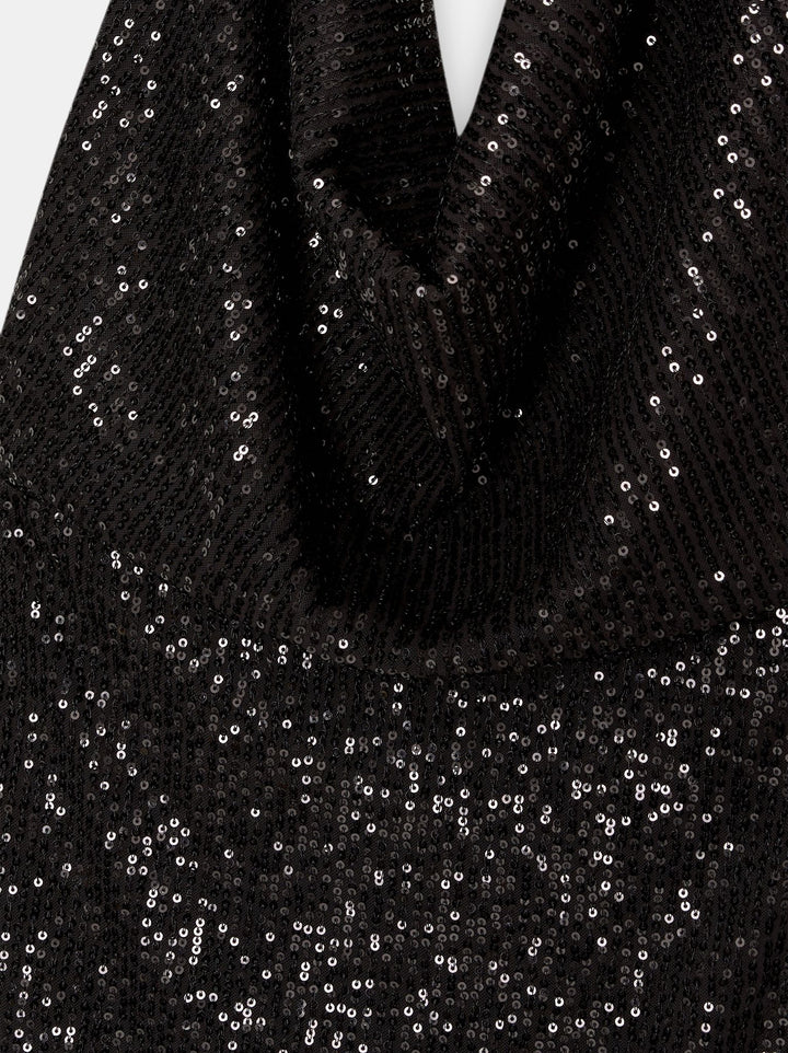 Moudda PULL & BEAR - Robe Halter Mini Paillettes Nuit - Tunisie 4