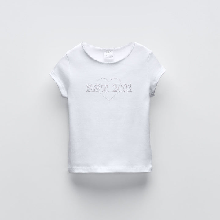Moudda ZARA - T-shirt brillants et dentelle - Tunisie 1