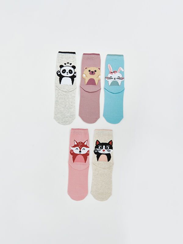 Moudda LC Waikiki - Chaussettes courtes Fille Mélange de gris - Tunisie 2