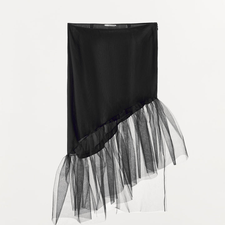 Moudda ZARA - Jupe en Tulle Asymétrique Doublée - Tunisie 2