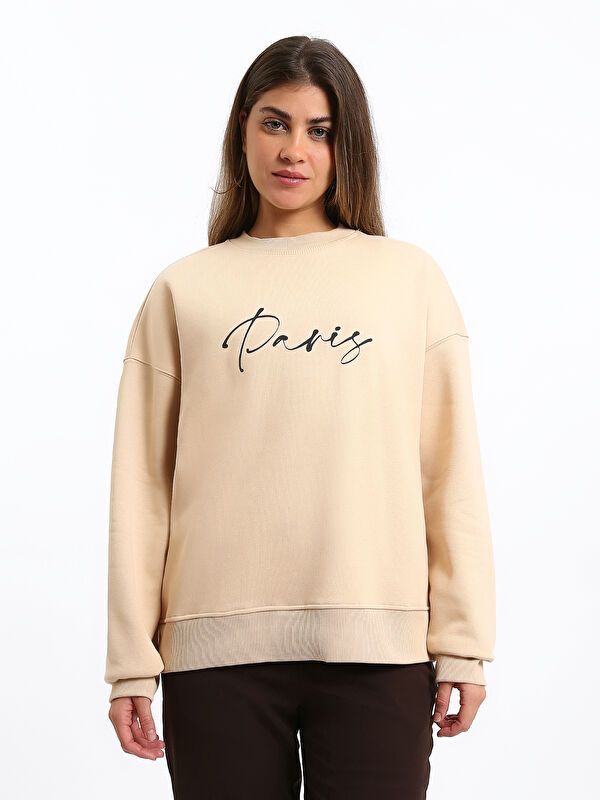 Moudda LC Waikiki - Sweat-shirt en jersey imprimé pour Femmes - Tunisie 1