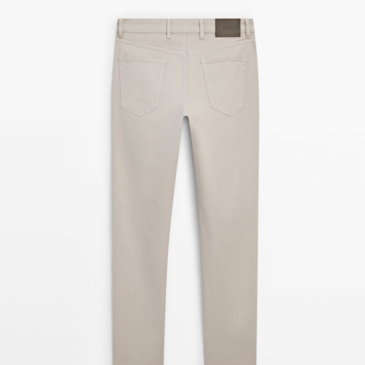 Moudda Massimo Dutti - Pantalon jean Bull denim coupe slim - Tunisie 5