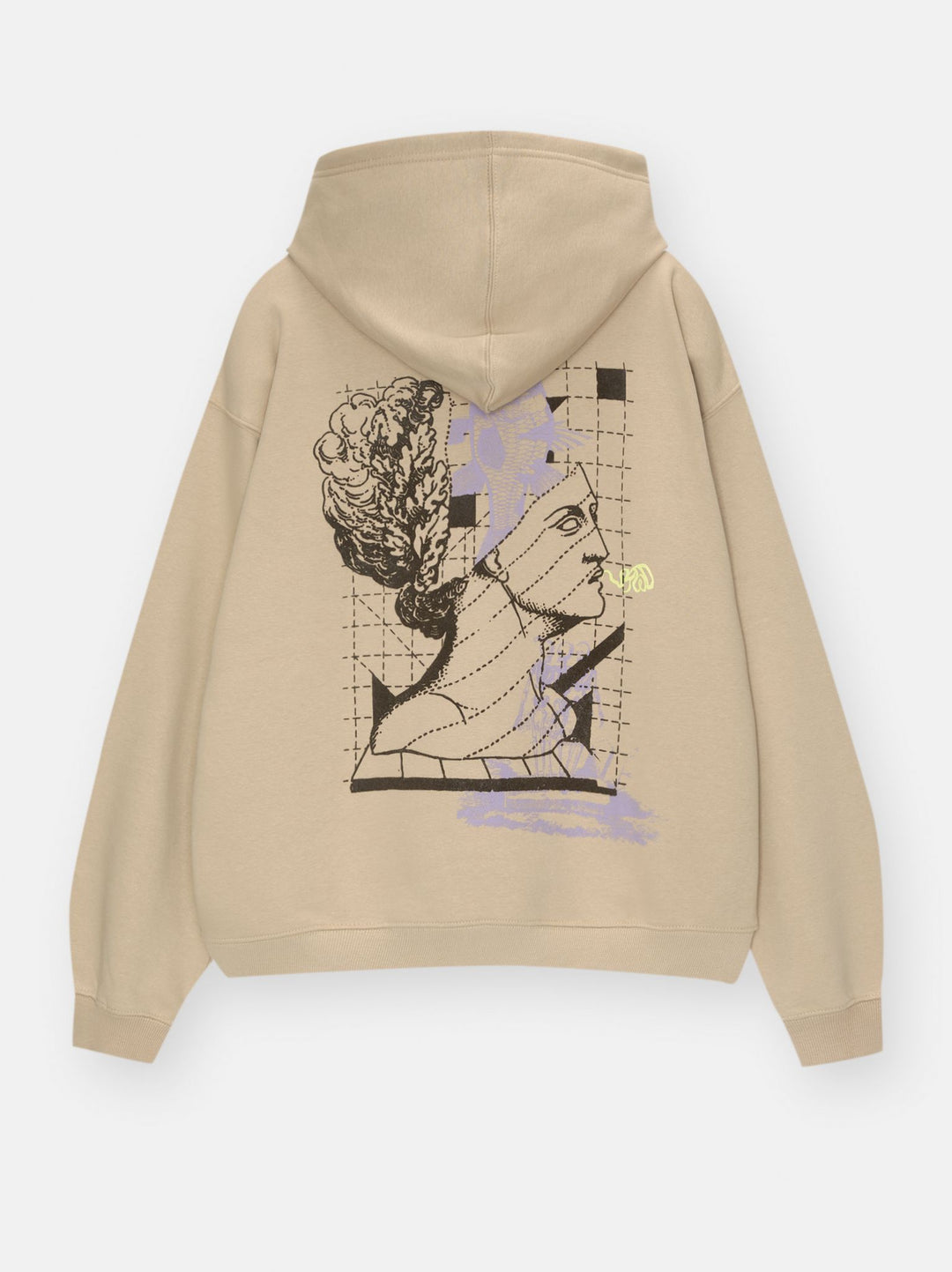 Moudda PULL & BEAR - Sweat à Capuche Flock The Unknown Overlock Contraste Lima - Tunisie 4