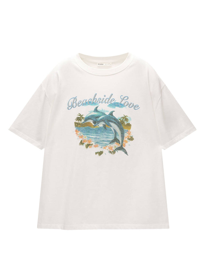 Moudda PULL & BEAR - Body Illustration Dauphins - Tunisie 1