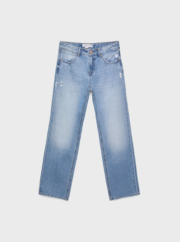 Moudda STRADIVARIUS - Jean Straight Bas 50% Coton Biologique - Tunisie 1