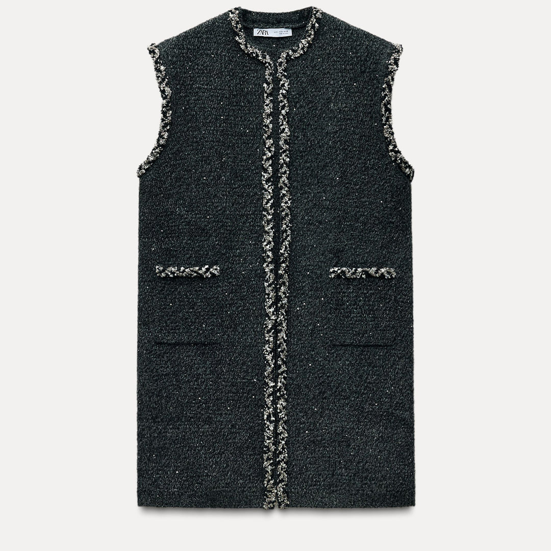 Moudda ZARA - Gilet long fil fantaisie - Tunisie 1