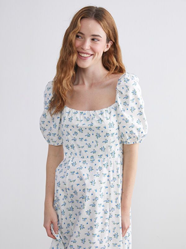 Moudda LC Waikiki - Robe manches courtes en tissu pour Femme - Tunisie 2