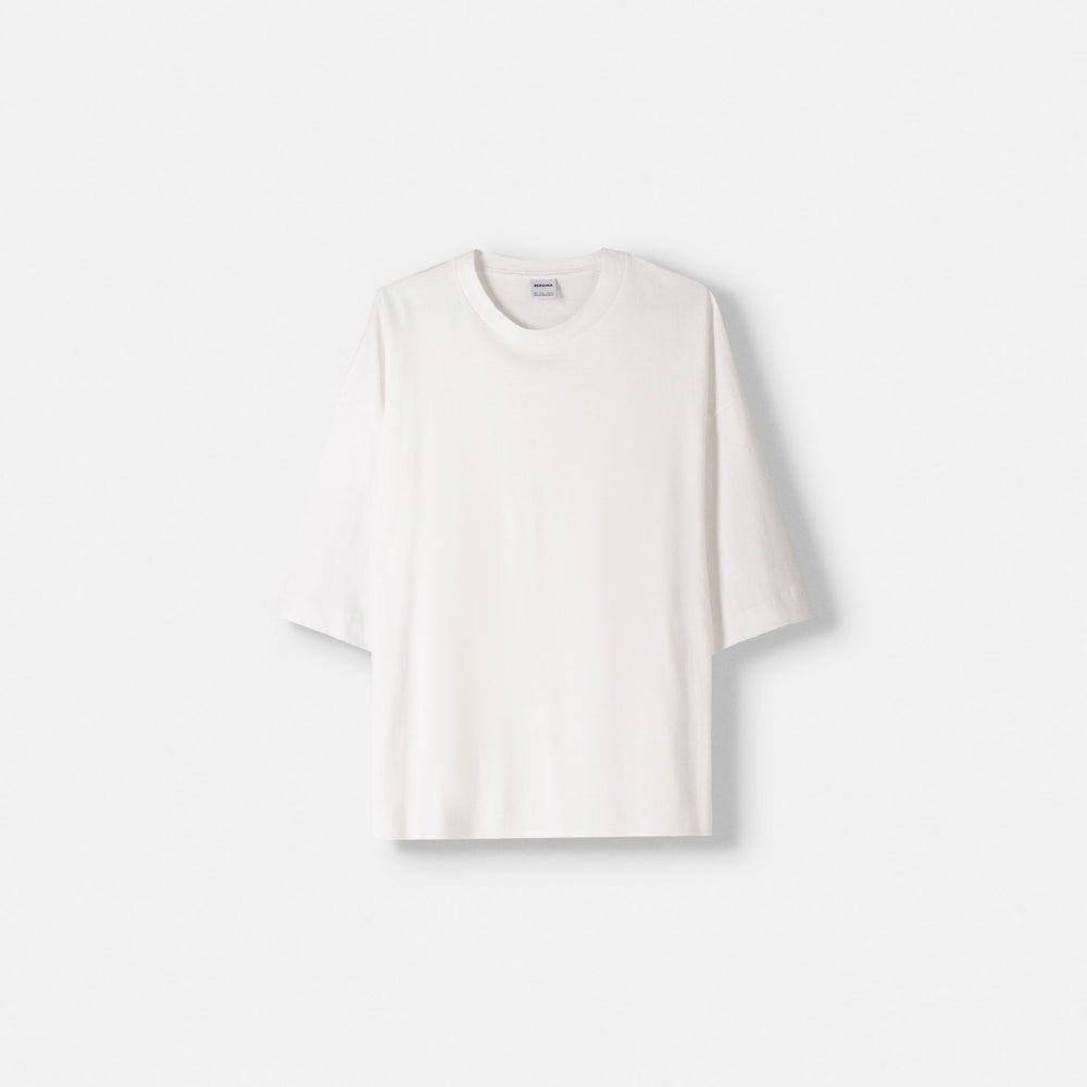 Moudda BERSHKA - T-shirt manches courtes boxy uni - Tunisie 2