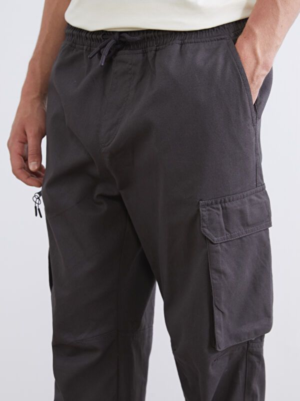 Moudda LC Waikiki - Pantalon cargo en tissu couleur Anthracite pour hommes - Tunisie 3