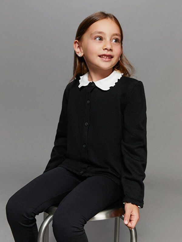 Moudda LC Waikiki - Cardigan en tricot Fille Noir - Tunisie 1